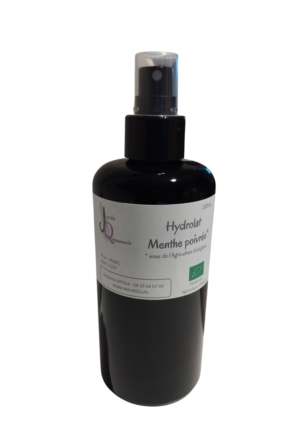 Hydrolat Menthe poivrée 200 mL