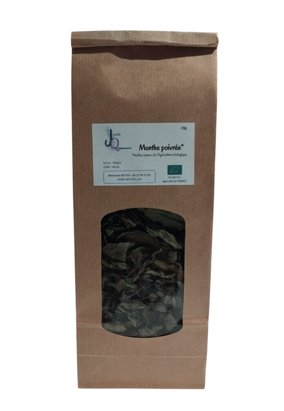 Tisane Menthe poivrée 20g